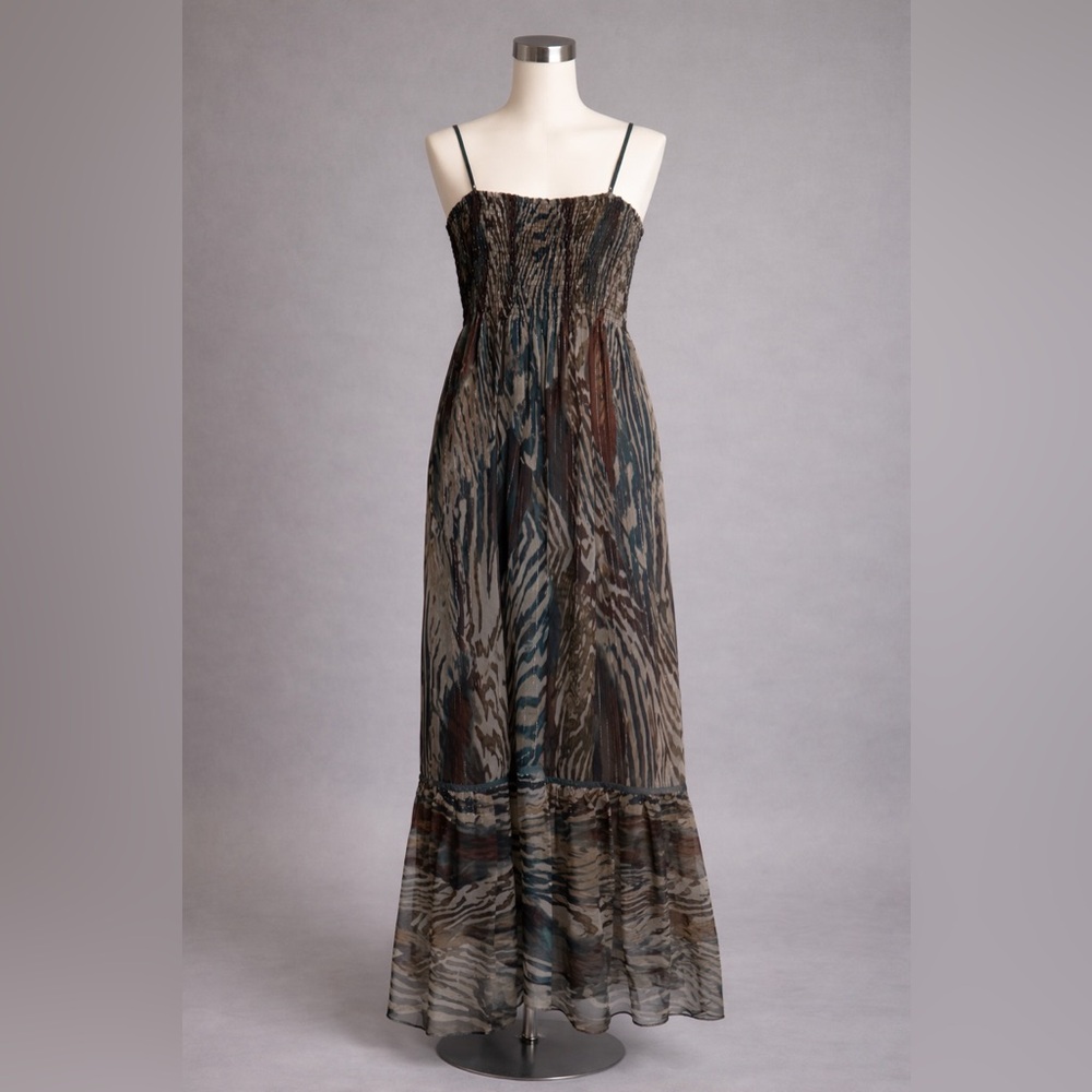 Peter Nygard Zebra Print Maxi Dress